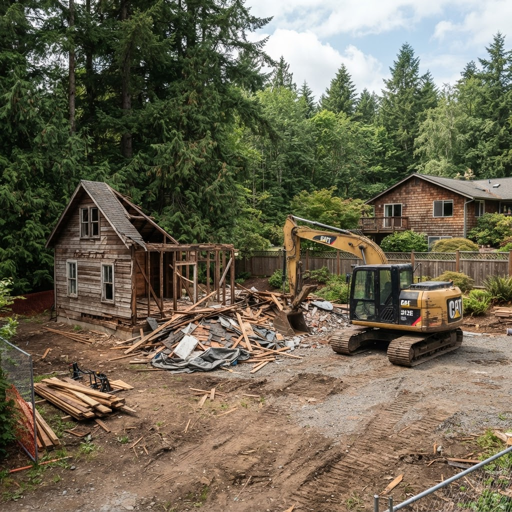 Demolition & Cleanup project by Shore Pine Land Services
