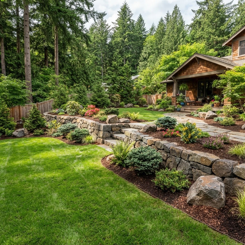 Landscaping & Hardscape project by Shore Pine Land Services